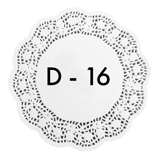 Ажурные салфетки D-16 см (250 шт.упак)