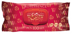 Салфетка влажная 100 шт. "W&W" Rosessence (100 салф.шт)