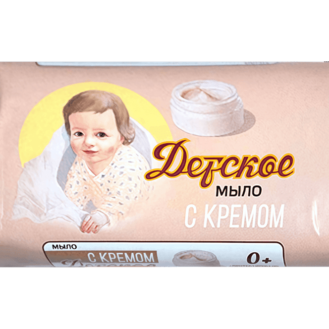 Мыло кусковое 90 г "Детское", С кремом