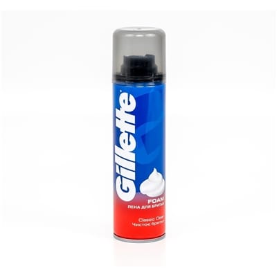 Пена для бритья 200 мл "Gillette", Classic Clean (чистое бритье) Пена для бритья 200 мл "Gillette", Classic Clean (чистое бритье)