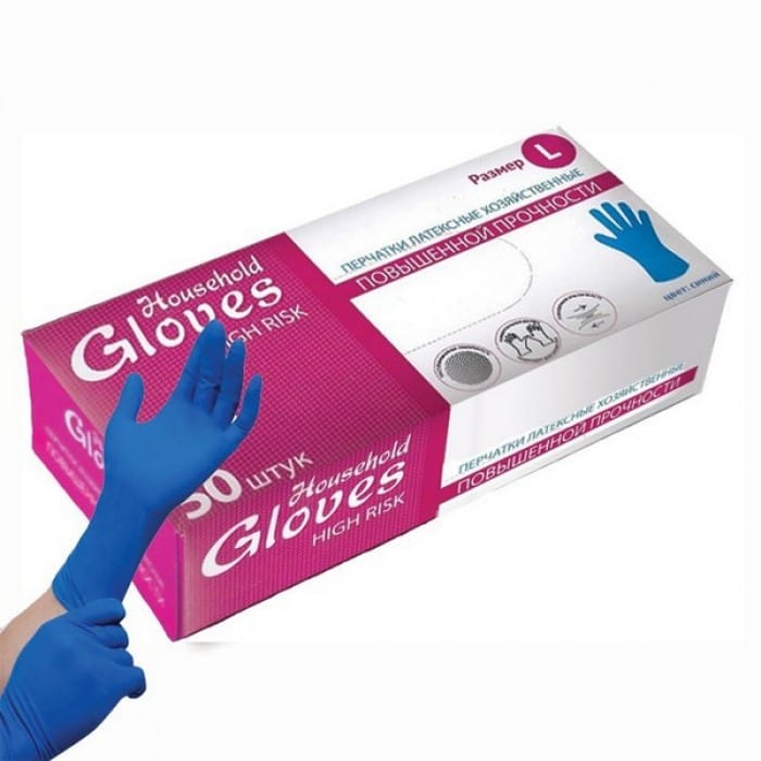 Перчатки латексные "Derma Sensitive Gloves", L Перчатки латексные "Derma Sensitive Gloves", L