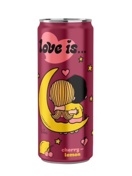 Лимонад 330 мл "Love is" газированный напиток, Вишня-Лимон(красный) Лимонад 330 мл "Love is" газированный напиток, Вишня-Лимон(красный)